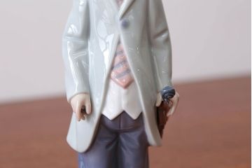 アンティーク雑貨　美品・リヤドロ(LLADRO)少年ピエロ(ヴァイオリン)・箱付き