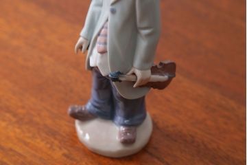 アンティーク雑貨　美品・リヤドロ(LLADRO)少年ピエロ(ヴァイオリン)・箱付き
