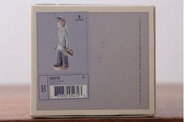 アンティーク雑貨　美品・リヤドロ(LLADRO)少年ピエロ(ヴァイオリン)・箱付き