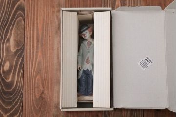 アンティーク雑貨　美品・リヤドロ(LLADRO)少年ピエロ(ヴァイオリン)・箱付き