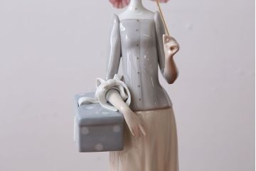 アンティーク雑貨　美品・リヤドロ(LLADRO)婦人服デザイナー・箱付き
