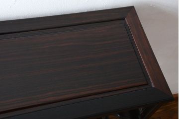 民芸家具　上手物!縞黒檀材の高級飾り棚