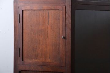 アンティーク家具　アンティーク　弓道の矢収納用　欅材のガラスケース
