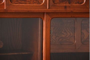 アンティーク家具　和製アンティーク　欅材玉杢!三方欅材の高級茶箪笥