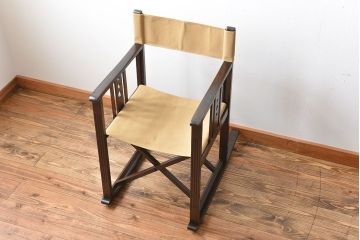 アンティーク家具　和製アンティーク　日本楽器(山葉・ヤマハ)文化椅子　折り畳み式ロッキングチェア(2)