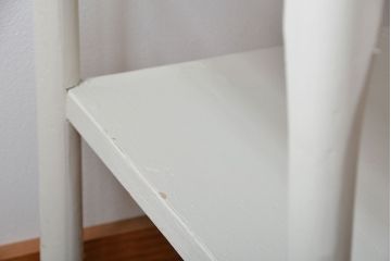 レトロ家具　昭和レトロ　キャスター付き!古いペイントガラスケース