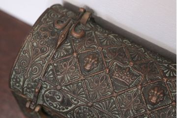 アンティーク雑貨　アンティーク　フランス製　MaxLeVerrier　ブロンズ宝箱(BOX)