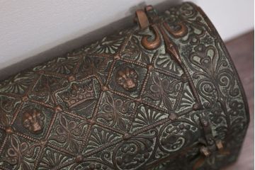 アンティーク雑貨　アンティーク　フランス製　MaxLeVerrier　ブロンズ宝箱(BOX)