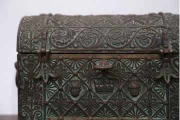 アンティーク雑貨　アンティーク　フランス製　MaxLeVerrier　ブロンズ宝箱(BOX)
