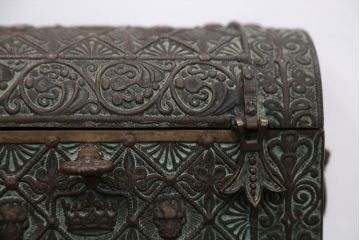 アンティーク雑貨　アンティーク　フランス製　MaxLeVerrier　ブロンズ宝箱(BOX)