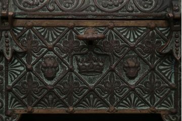 アンティーク雑貨　アンティーク　フランス製　MaxLeVerrier　ブロンズ宝箱(BOX)