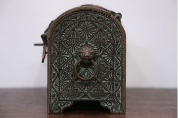 アンティーク雑貨　アンティーク　フランス製　MaxLeVerrier　ブロンズ宝箱(BOX)