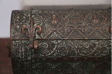 アンティーク雑貨　アンティーク　フランス製　MaxLeVerrier　ブロンズ宝箱(BOX)