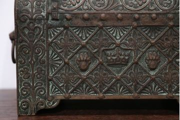 アンティーク雑貨　アンティーク　フランス製　MaxLeVerrier　ブロンズ宝箱(BOX)