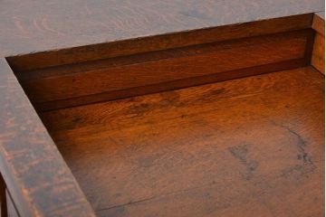 アンティーク家具　和製アンティーク　古いナラ材の重厚で上質な高級片袖机