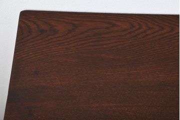 レトロ家具　昭和レトロ　古いナラ材の上品なアンティークデスク(片袖机)