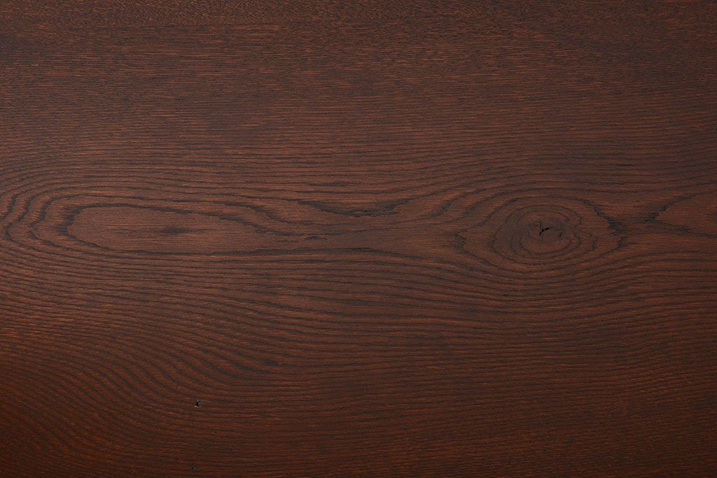 レトロ家具　昭和レトロ　古いナラ材の上品なアンティークデスク(片袖机)