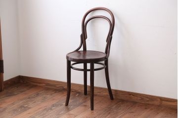 アンティーク家具　アンティーク　THONET(トーネット)社製バルーンバックベントウッドチェア(3)