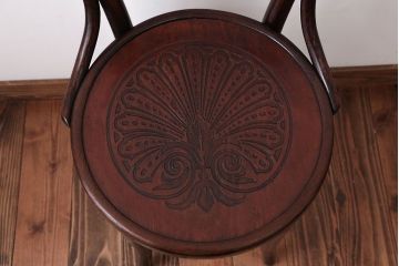 アンティーク家具　アンティーク　THONET(トーネット)社製バルーンバックベントウッドチェア(3)