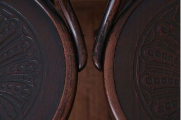 アンティーク家具　アンティーク　Mundus&JJKohn社(ムンダス&JJコーン)社のベントウッドチェア2脚セット