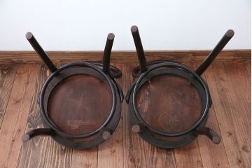 アンティーク家具　アンティーク　Mundus&JJKohn社(ムンダス&JJコーン)社のベントウッドチェア2脚セット