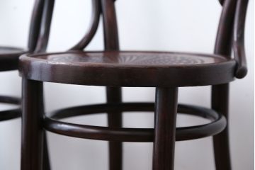 アンティーク家具　アンティーク　THONET(トーネット)社製バルーンバックベントウッドチェア2脚セット