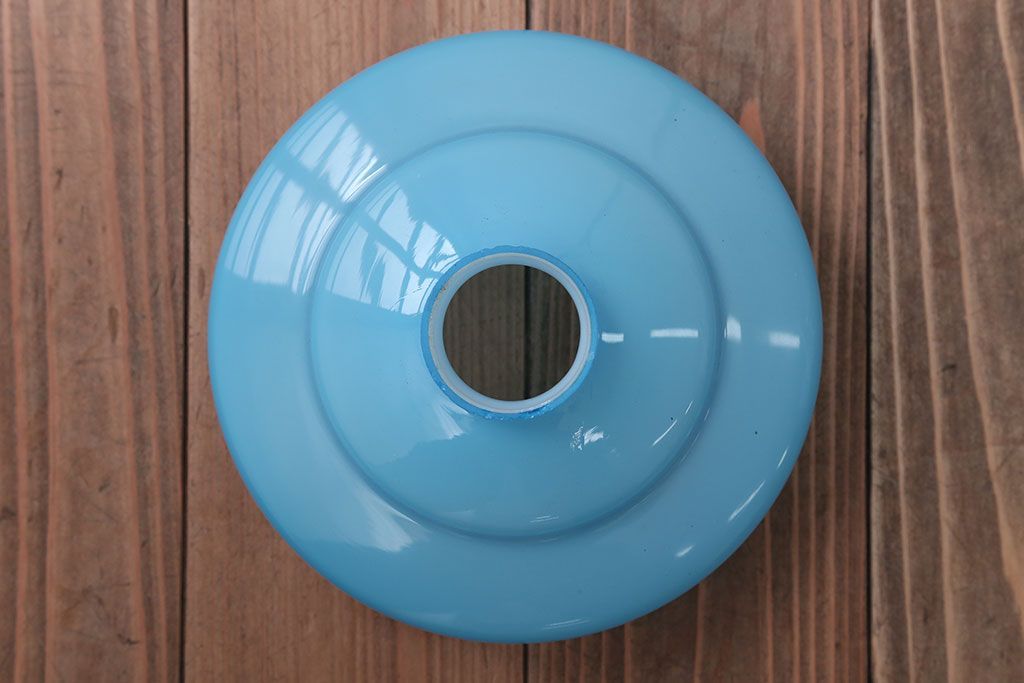 昭和レトロ　淡く爽やかな色合いがおしゃれな被せガラスシェード天井照明