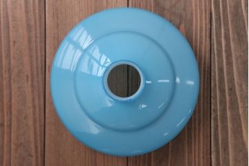 昭和レトロ　淡く爽やかな色合いがおしゃれな被せガラスシェード天井照明