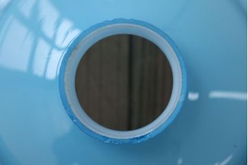 昭和レトロ　淡く爽やかな色合いがおしゃれな被せガラスシェード天井照明