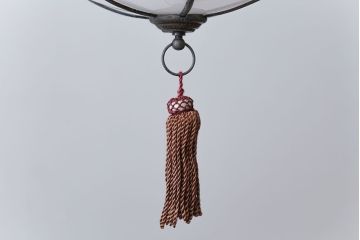 アンティーク　銅の装飾が素敵な雪洞(ぼんぼり)吊り下げ照明