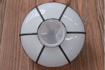 アンティーク　銅の装飾が素敵な雪洞(ぼんぼり)吊り下げ照明