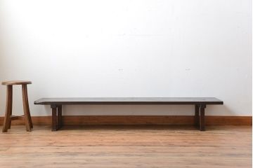 アンティーク家具　アンティーク　古い木の味わい深い脚付き裁ち板
