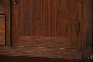 アンティーク家具　アンティーク　古い木製の和風な鉄脚ローボード