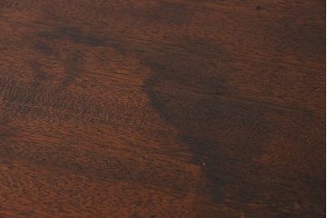 アンティーク家具　アンティーク　モールガラス入り!古い木製の脚付き引き戸収納棚