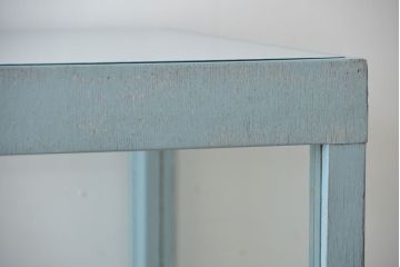 レトロ家具　昭和レトロ　かわいい鉄脚!アンティークオープンラックショーケース