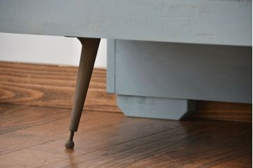 レトロ家具　昭和レトロ　かわいい鉄脚!アンティークオープンラックショーケース