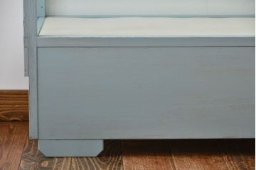 レトロ家具　昭和レトロ　かわいい鉄脚!アンティークオープンラックショーケース