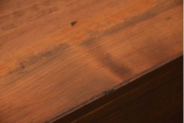 アンティーク家具　アンティーク　古い木製の和風な鉄脚ローボード(2)