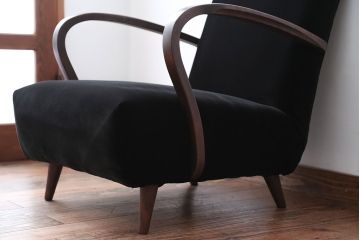 アンティーク家具　アンティーク　シンプルでシックな1人掛け曲げ木アームソファ(1)