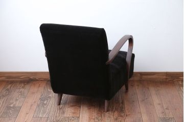 アンティーク家具　アンティーク　シンプルでシックな1人掛け曲げ木アームソファ(1)