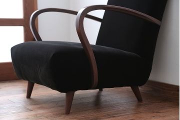 アンティーク家具　アンティーク　シンプルでシックな1人掛け曲げ木アームソファ(2)