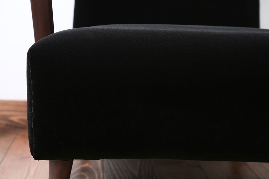 アンティーク家具　アンティーク　シンプルでシックな1人掛け曲げ木アームソファ(2)