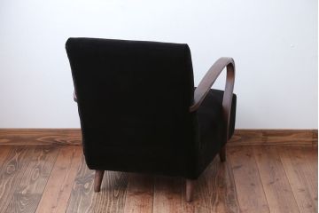 アンティーク家具　アンティーク　シンプルでシックな1人掛け曲げ木アームソファ(2)