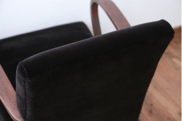 アンティーク家具　アンティーク　シンプルでシックな1人掛け曲げ木アームソファ(2)