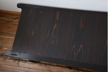 アンティーク家具　古民具・骨董　脚付き!時代箪笥テレビボード(水屋箪笥、ローボード、テレビ台、キャビネット、収納棚)(2)