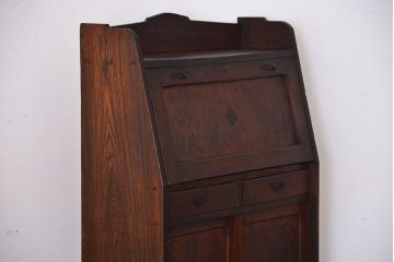 アンティーク家具　和製アンティーク　古い木製のライティングビューロー