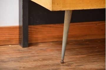 レトロ家具　昭和レトロ　古い木製のアンティークガラスケース(ショーケース)