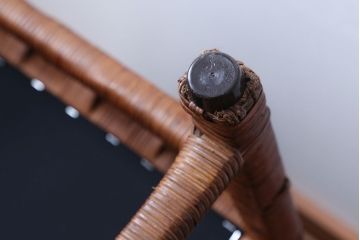 アンティーク家具　大正ロマン　ラタン(籐)製のラグジュアリーなアームチェア(2)