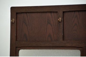 アンティーク雑貨　アンティーク ダイヤガラス入り!フック付きパーテーション(衝立て)