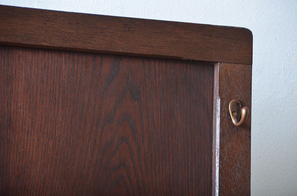 アンティーク雑貨　アンティーク ダイヤガラス入り!フック付きパーテーション(衝立て)